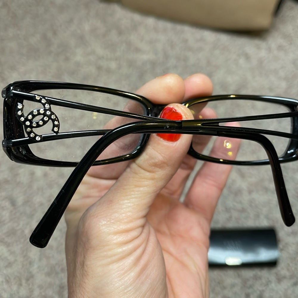 Chanel diamond double c logo glasses in excellent condition